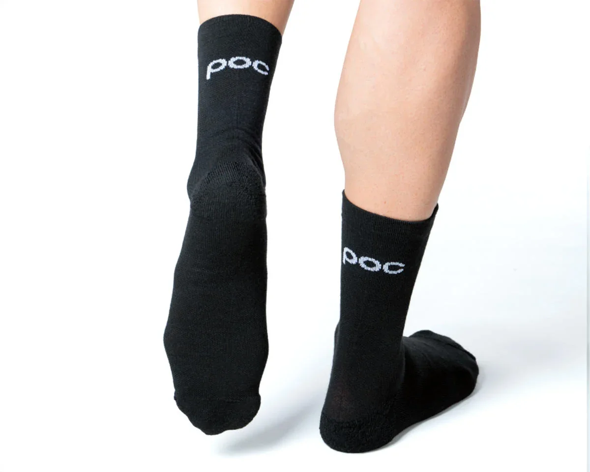 POC Cadence Thermal Long Road Socks (Uranium Black) (M)